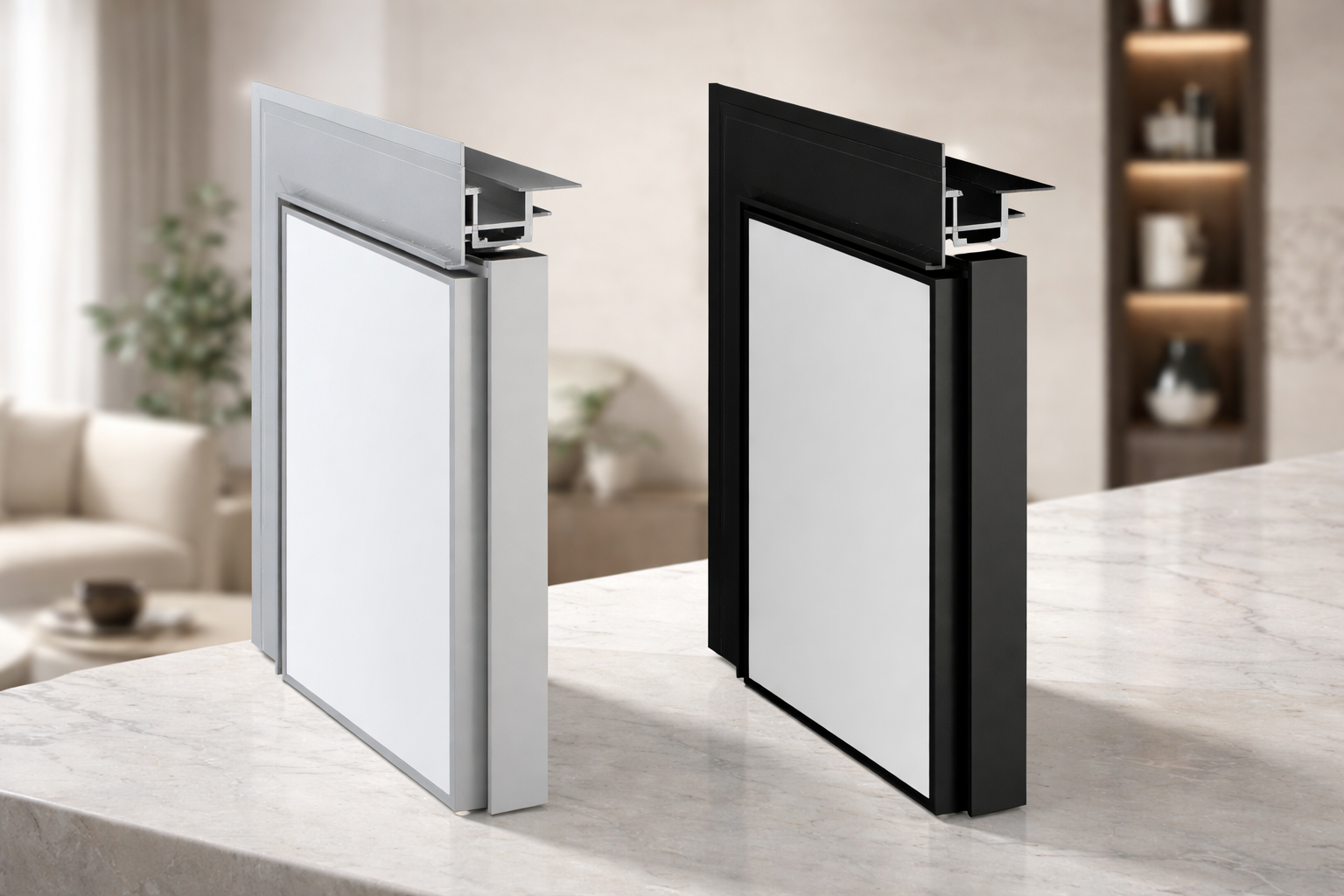 Alumīnija kārbas slēptajām durvīm