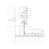 Flush-mounted shadow skirting board F1.50 black anodised FOR LED STRIP