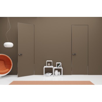 Slēptās durvis INVISIBLE ar alumīnija malu no 4 pusēm