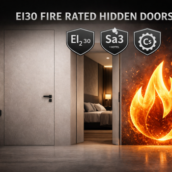 Ugunsdrošas slēptā montāžas durvis LINE 50F